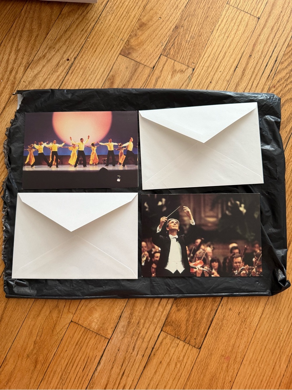 Set of 2 Vintage Great Performances Notecards with envelopes